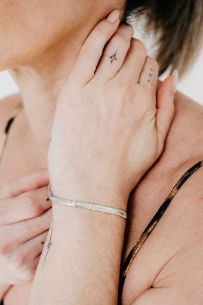 CRUX sterling silver snake bracelet